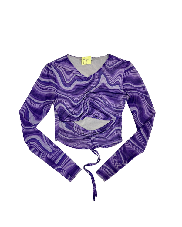 FB SISTERS PURPLE MARBLED TOP