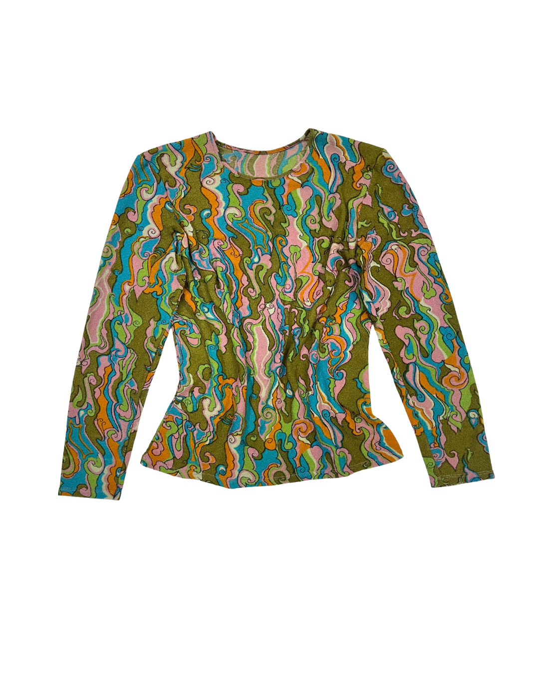 SWIRLY PRINT TOP