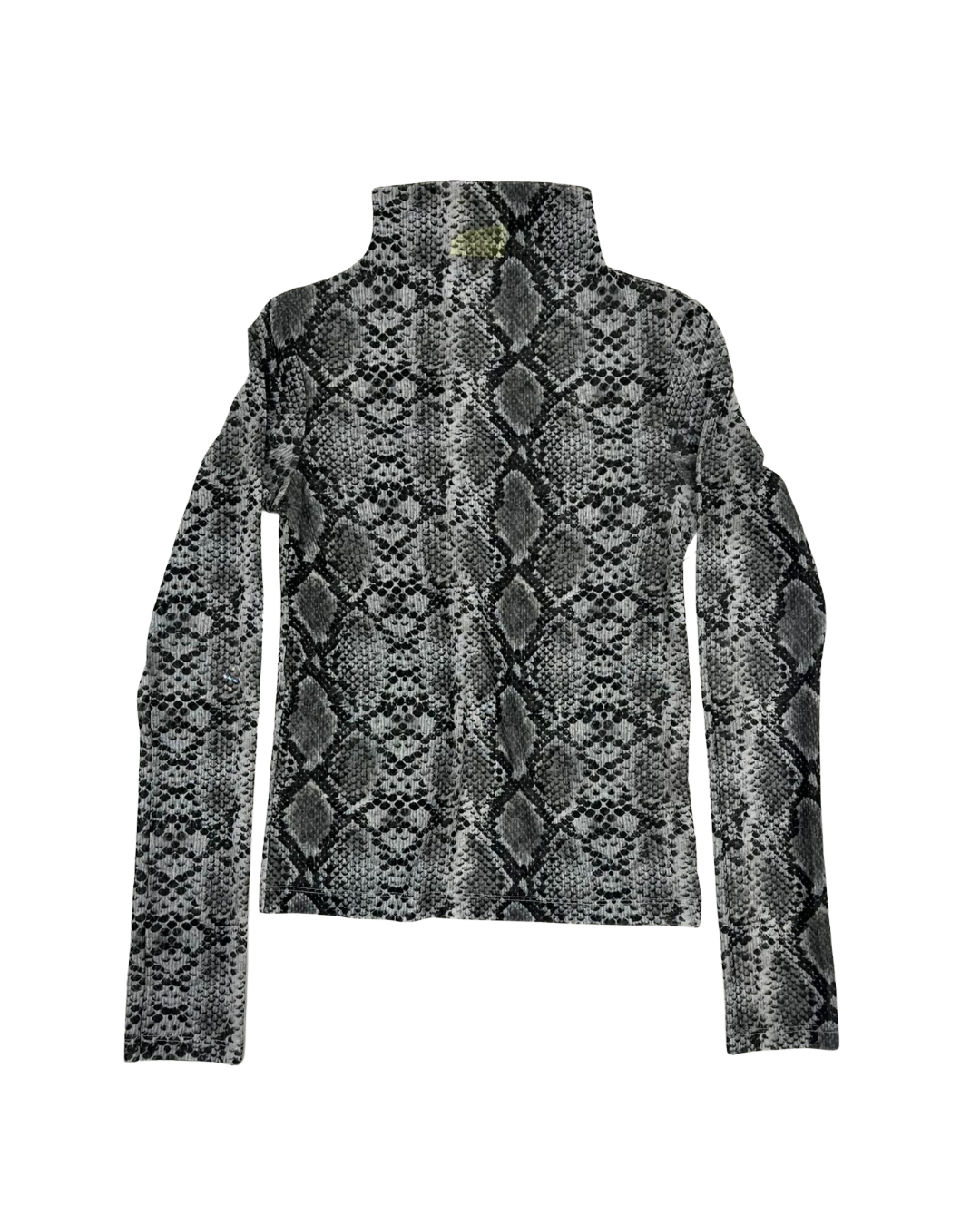 SNAKE SKIN TURTLE NECK TOP