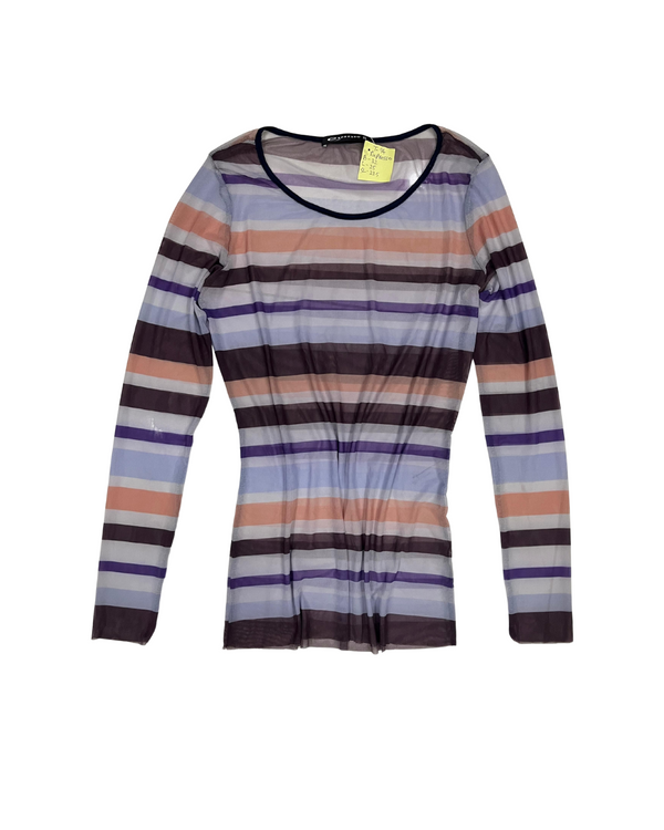 ROUND NECK STRIPED TOP