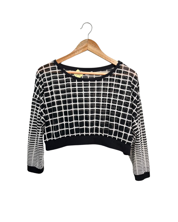 CHECKERED CREWNECK