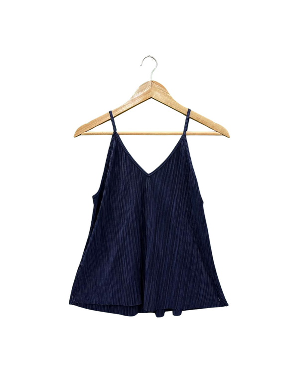 PLEATED BLUE CAMI