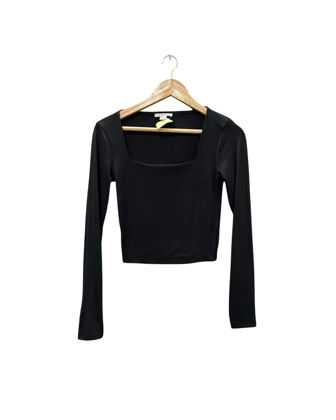 SQUARE NECK BLACK TOP