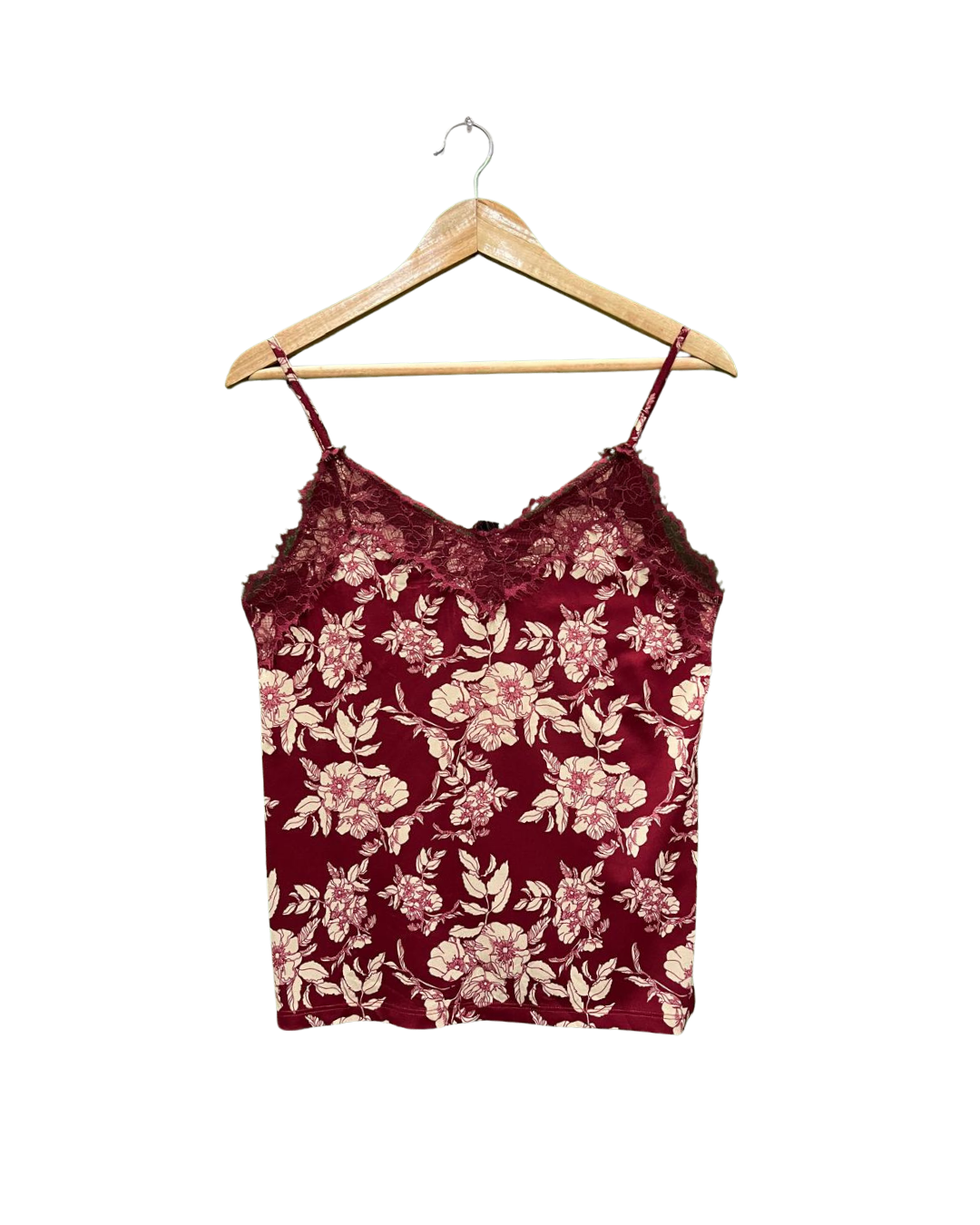 MAROON LACE CAMISOLE