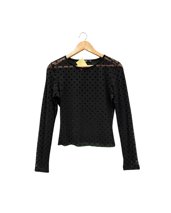 SHEER POLKA DOT TOP