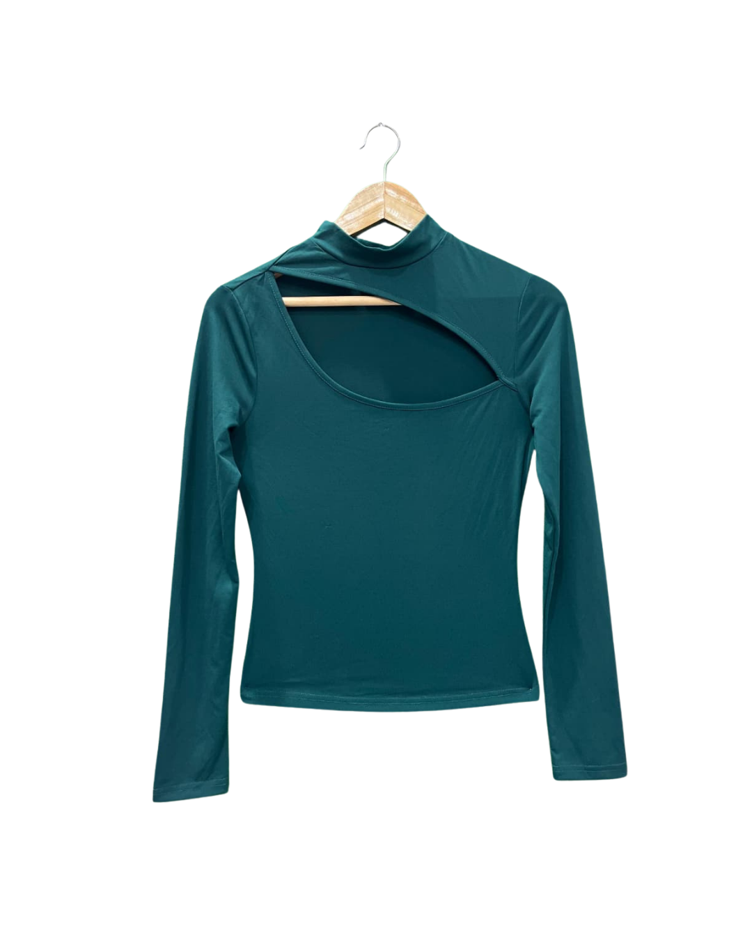 TEAL KEYHOLE TOP