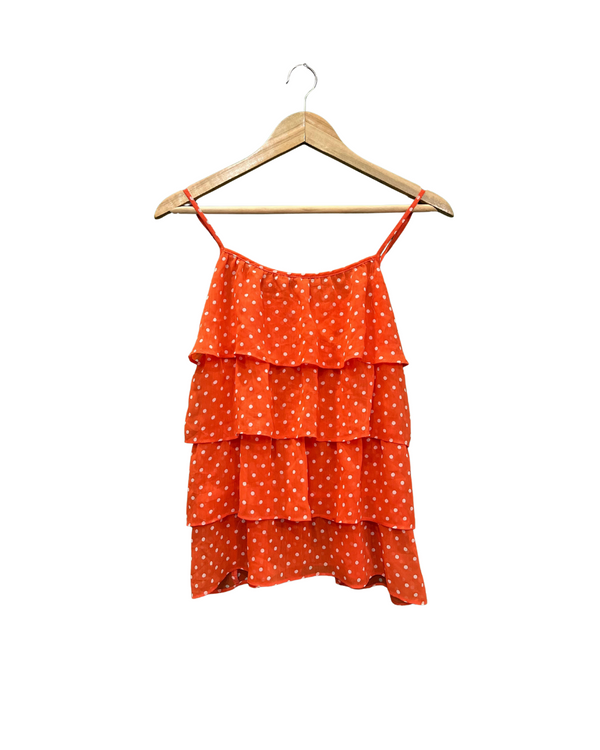 ORANGE POLKA DOT CAMISOLE