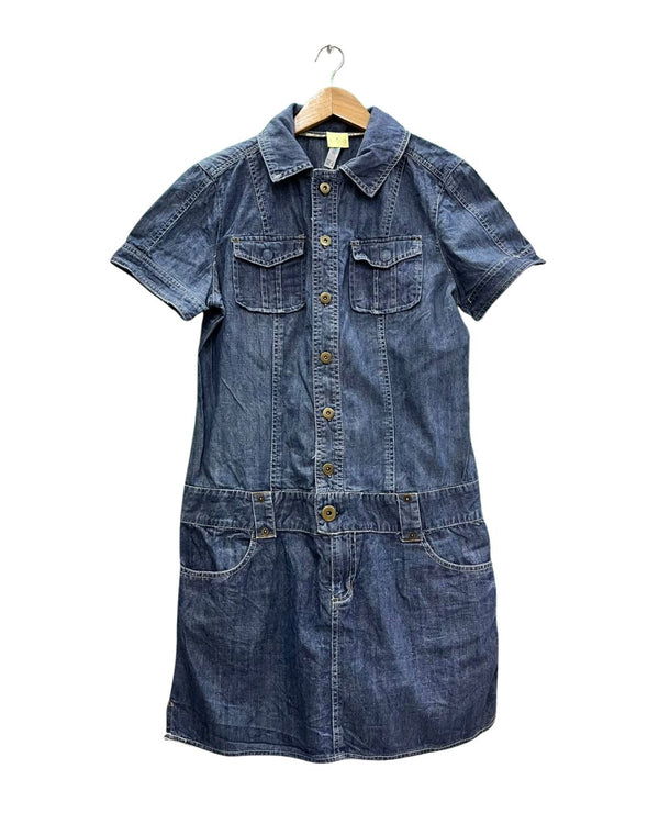 Casual Denim Dress with Pockets