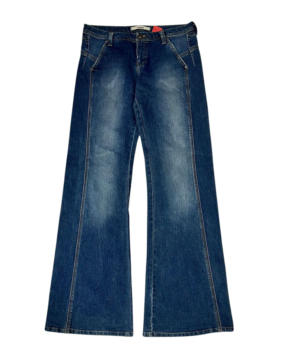 HIGH RISE BLUE JEANS