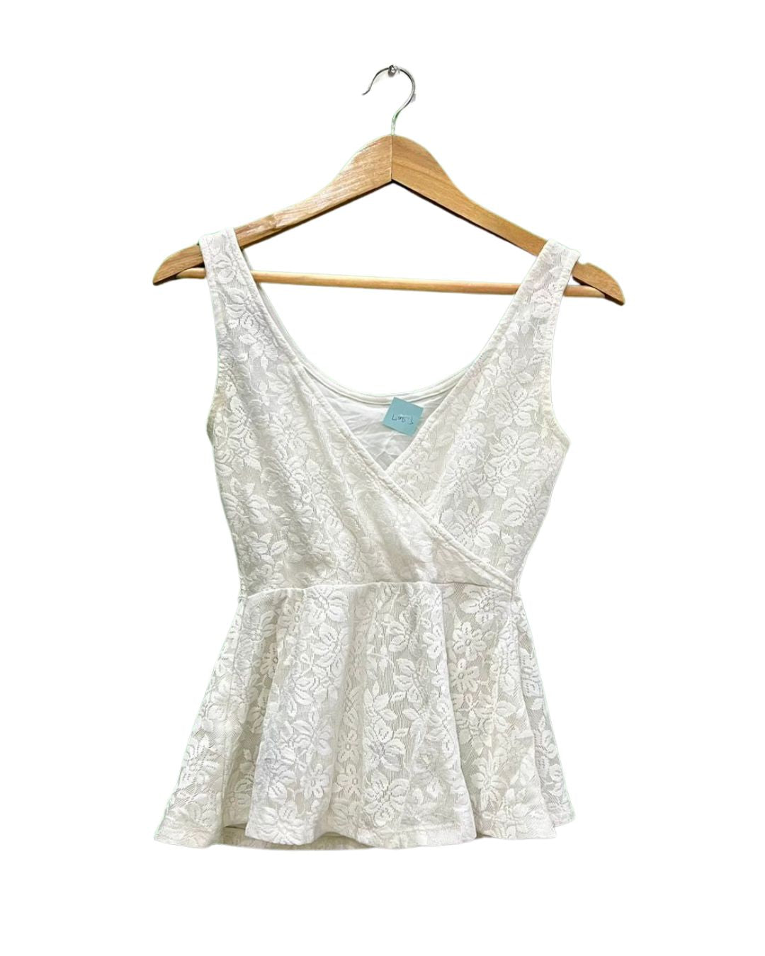 White Floral Lace Top