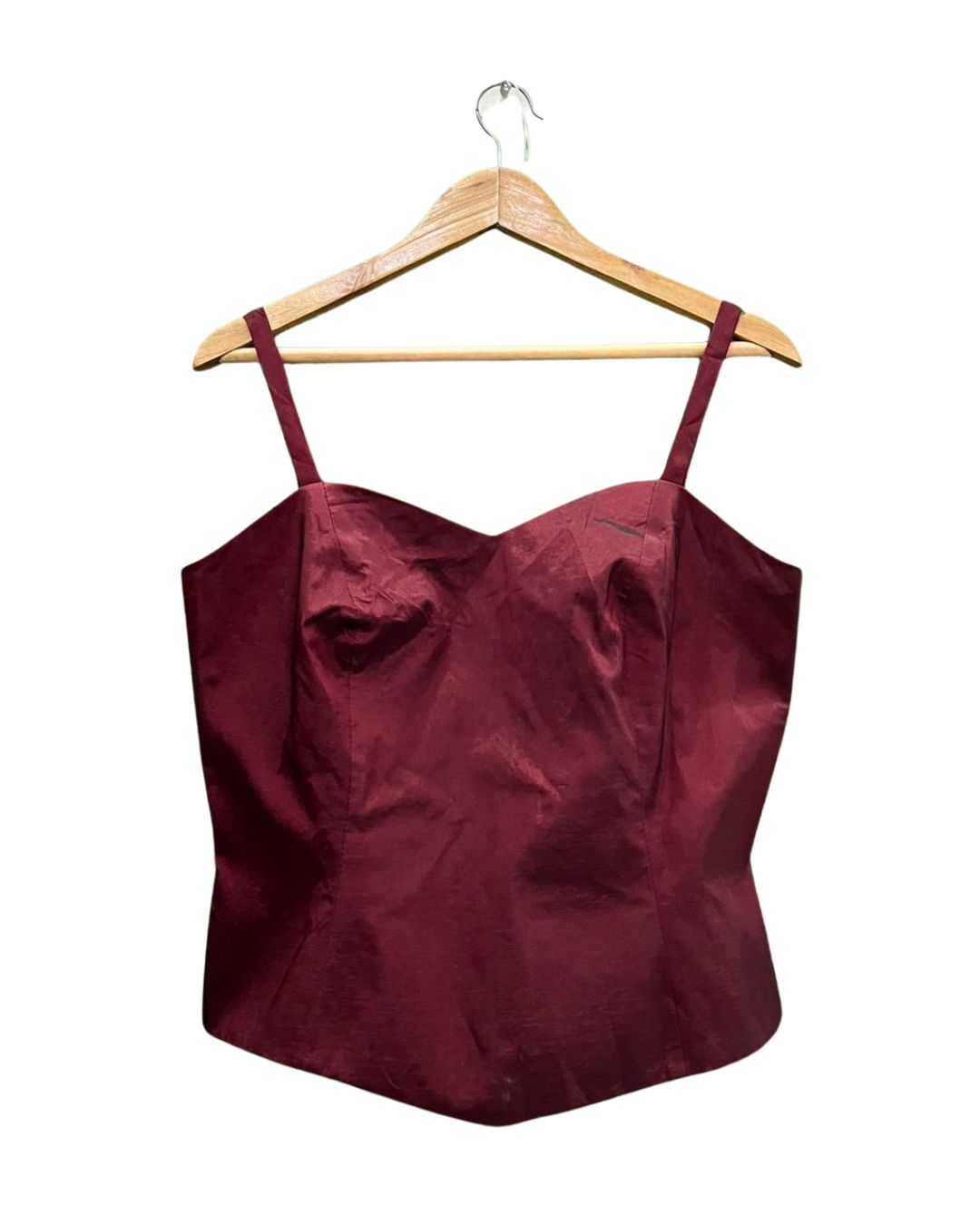 MAROON CORSER TOP