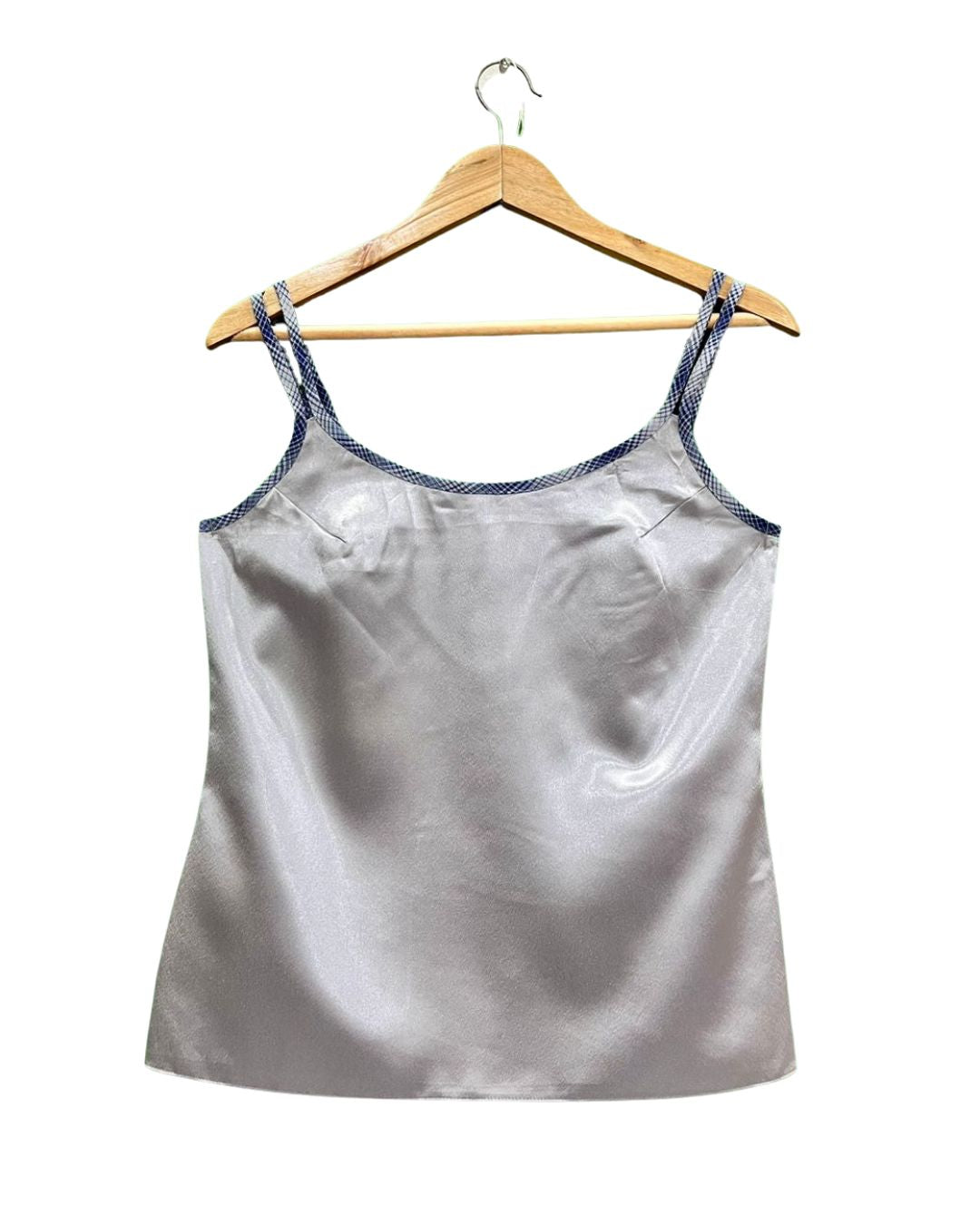 Grey Silk Cami