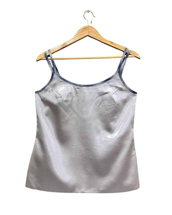 Grey Silk Cami