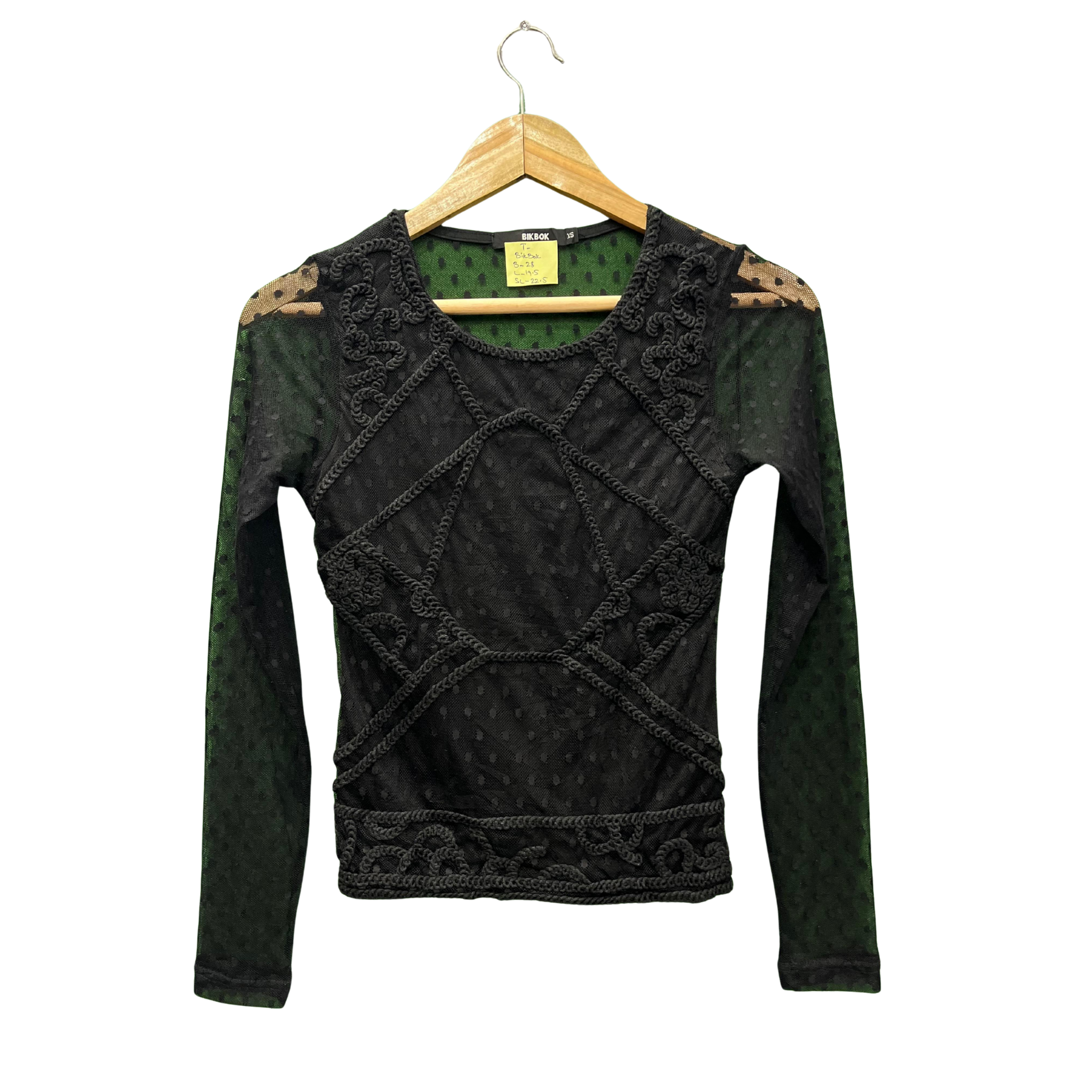 BIKBOK BLACK LACE TOP