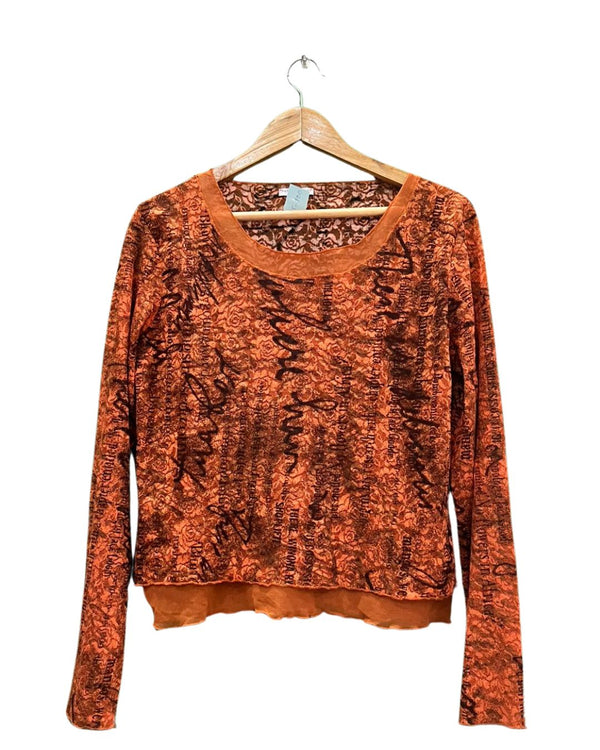 Rust Graphic Top