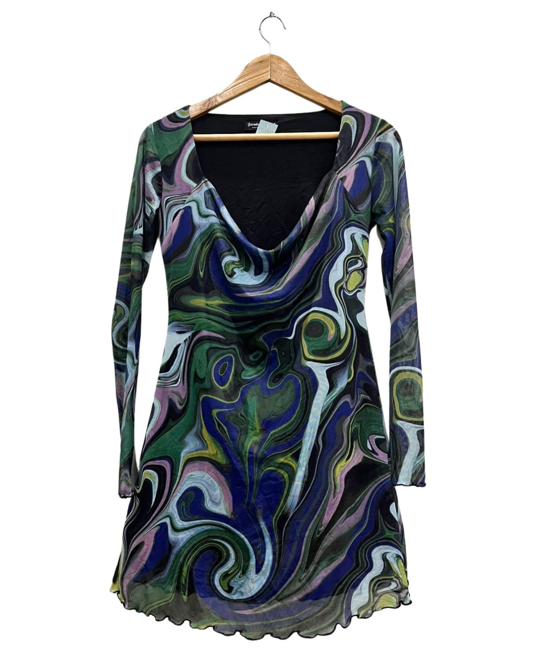Swirl Mesh Dress