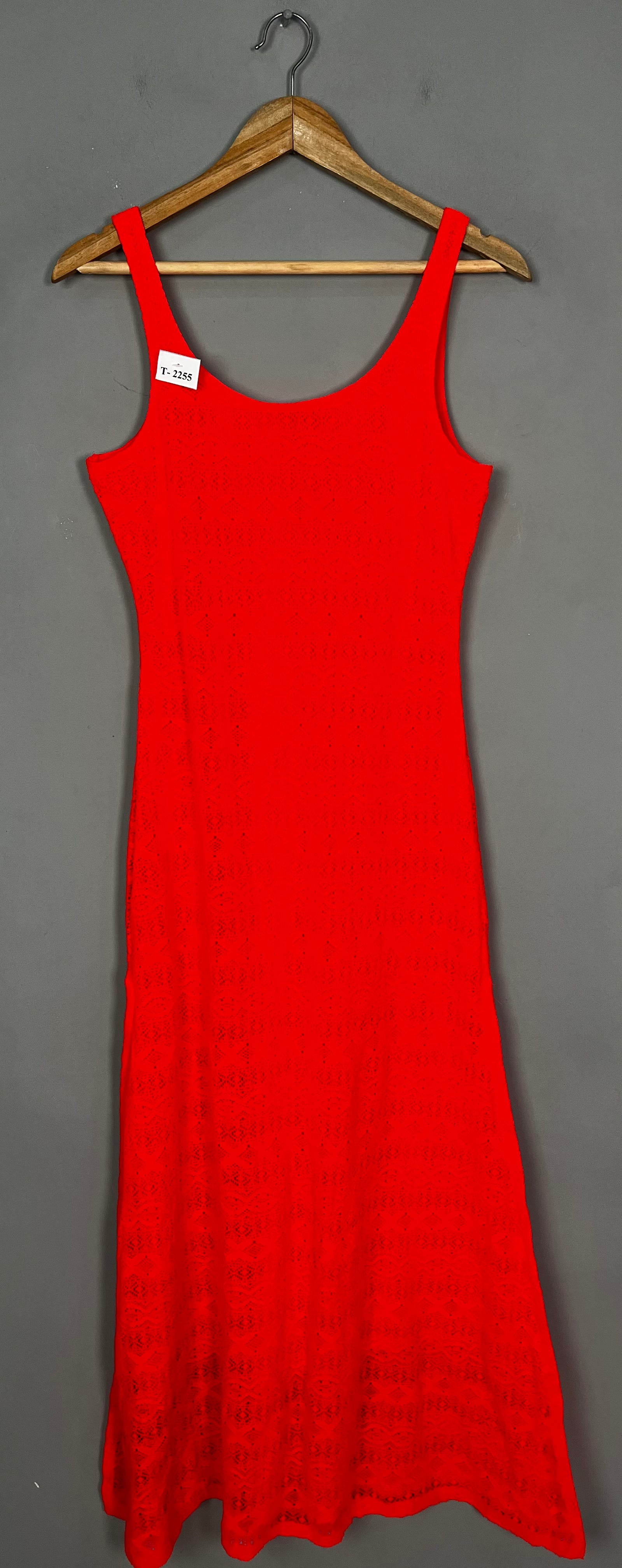 HOT PINK LACE MAXI DRESS - Thrifty Threads