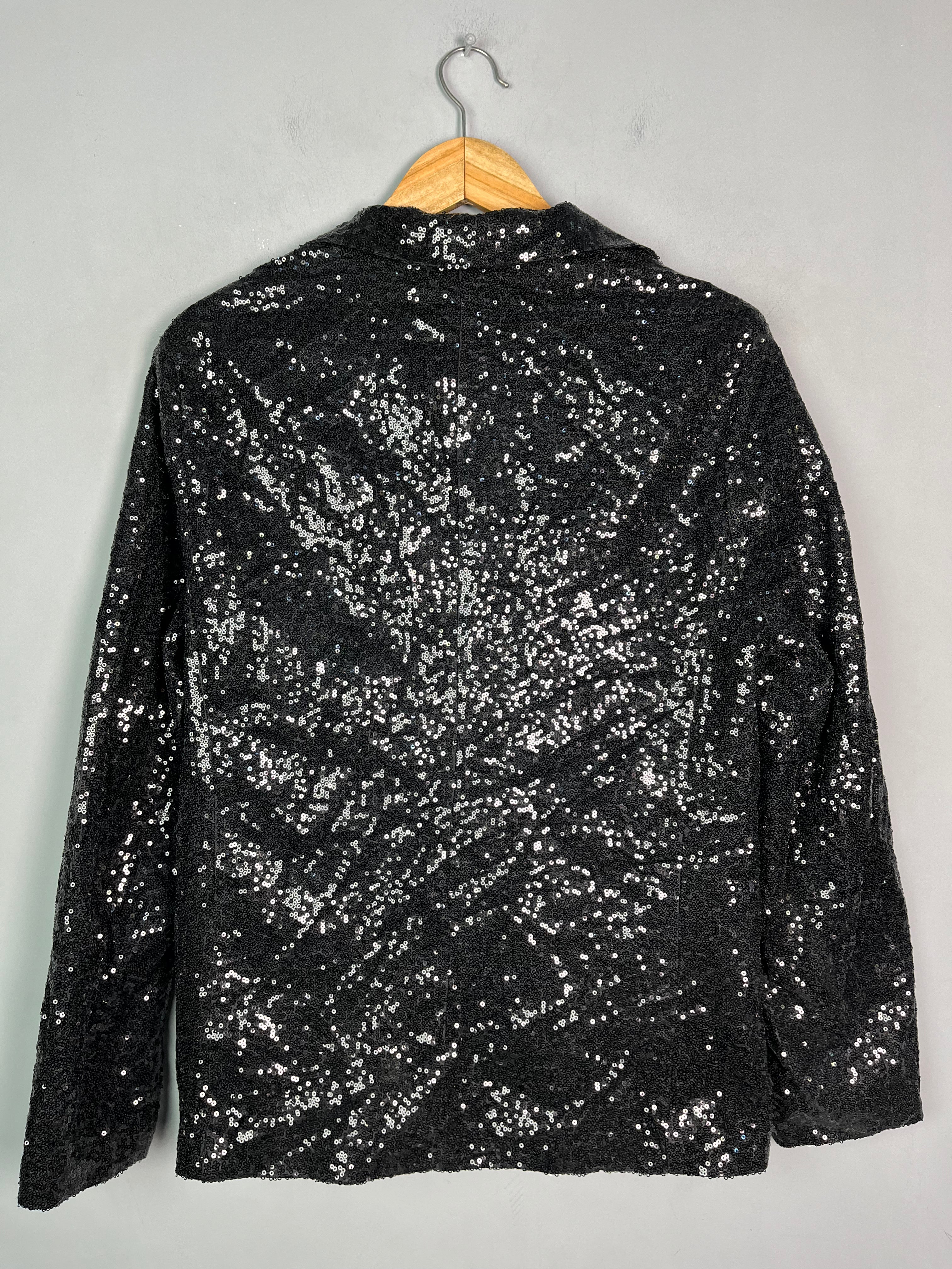 BLACK SEQUIN BLAZER - Thrifty Threads