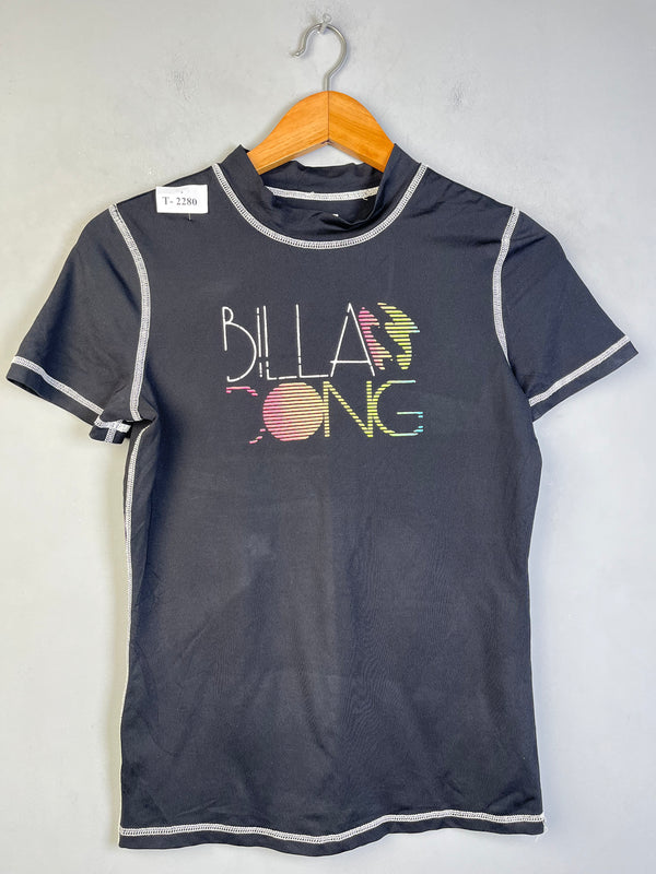 BLACK RIBBED T-SHIRT - Thrifty Threads