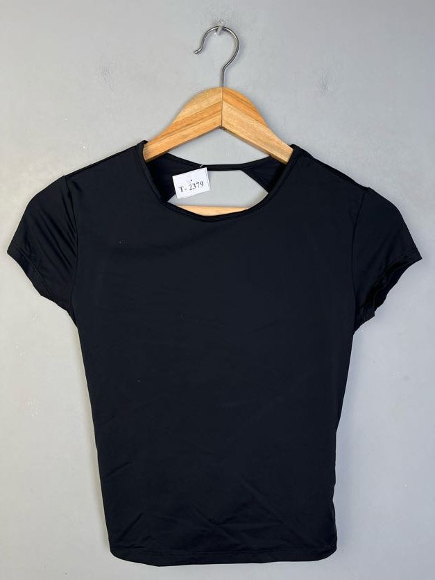 BERSHKA BLACK T-SHIRT - Thrifty Threads