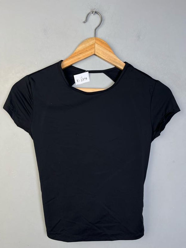 BERSHKA BLACK T-SHIRT - Thrifty Threads
