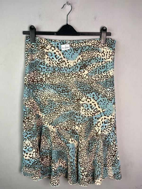 LEOPARD PRINT MIDI SKIRT - Thrifty Threads