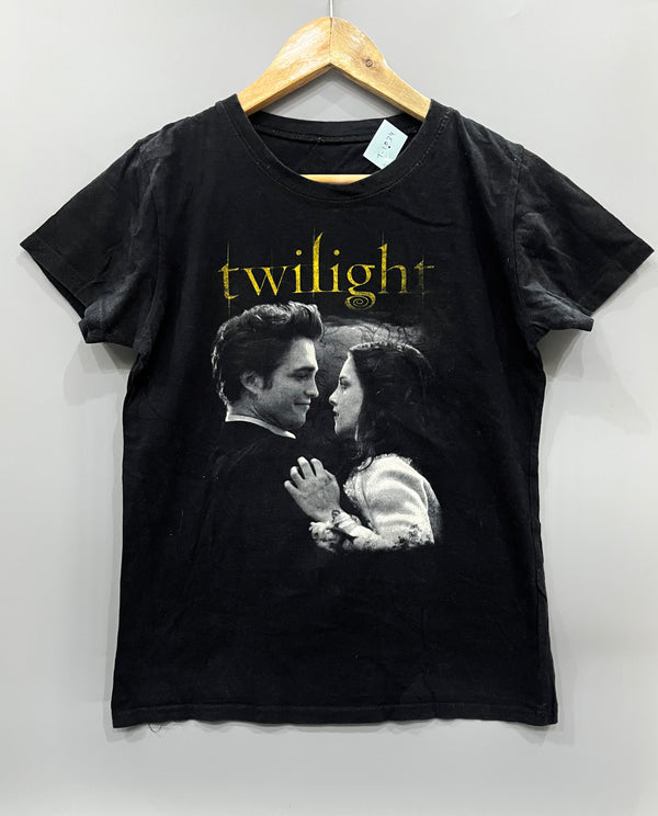 Black Twilight Print T-Shirt