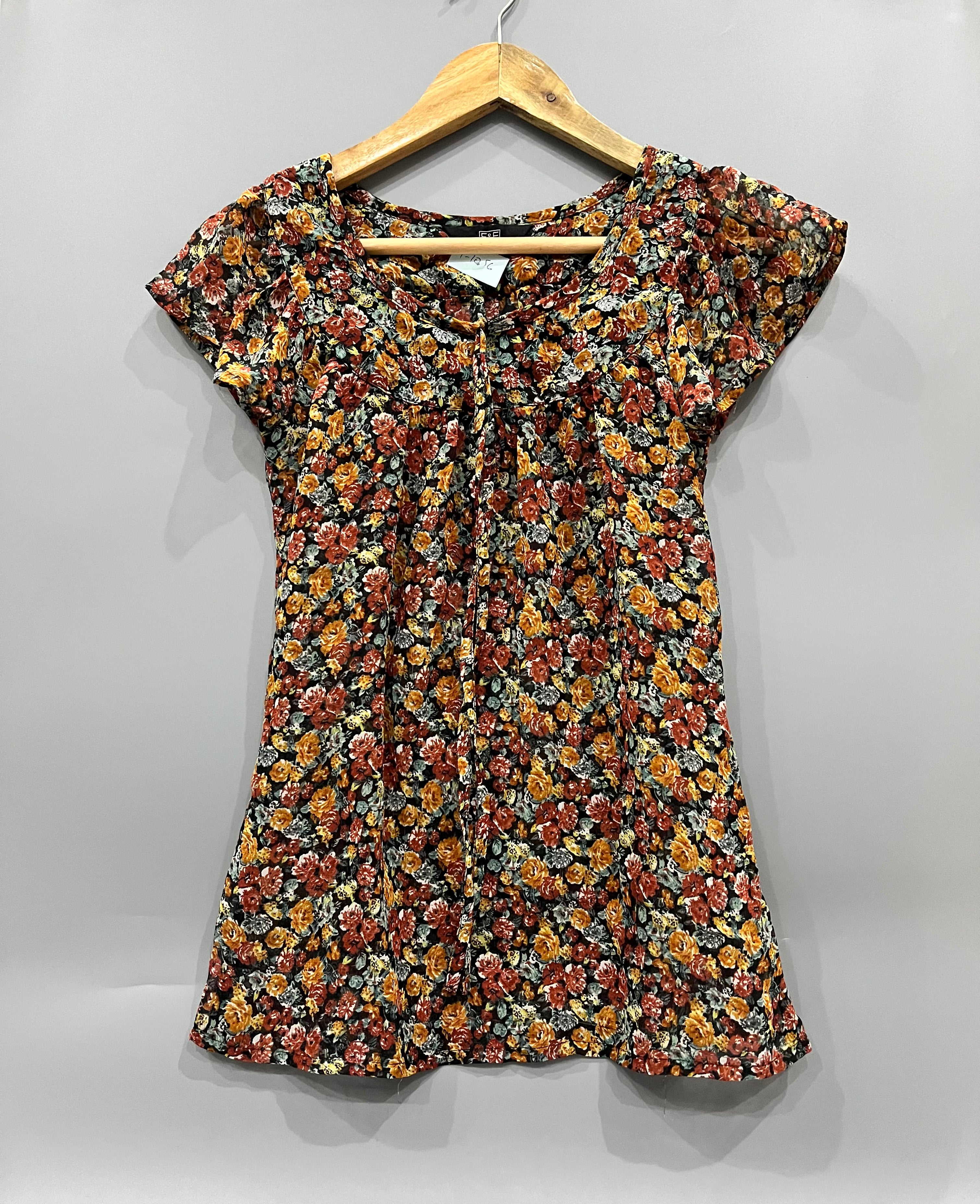 F&F Ditsy Floral Print Top