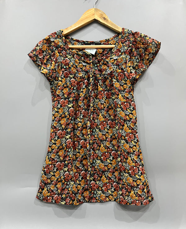 F&F Ditsy Floral Print Top