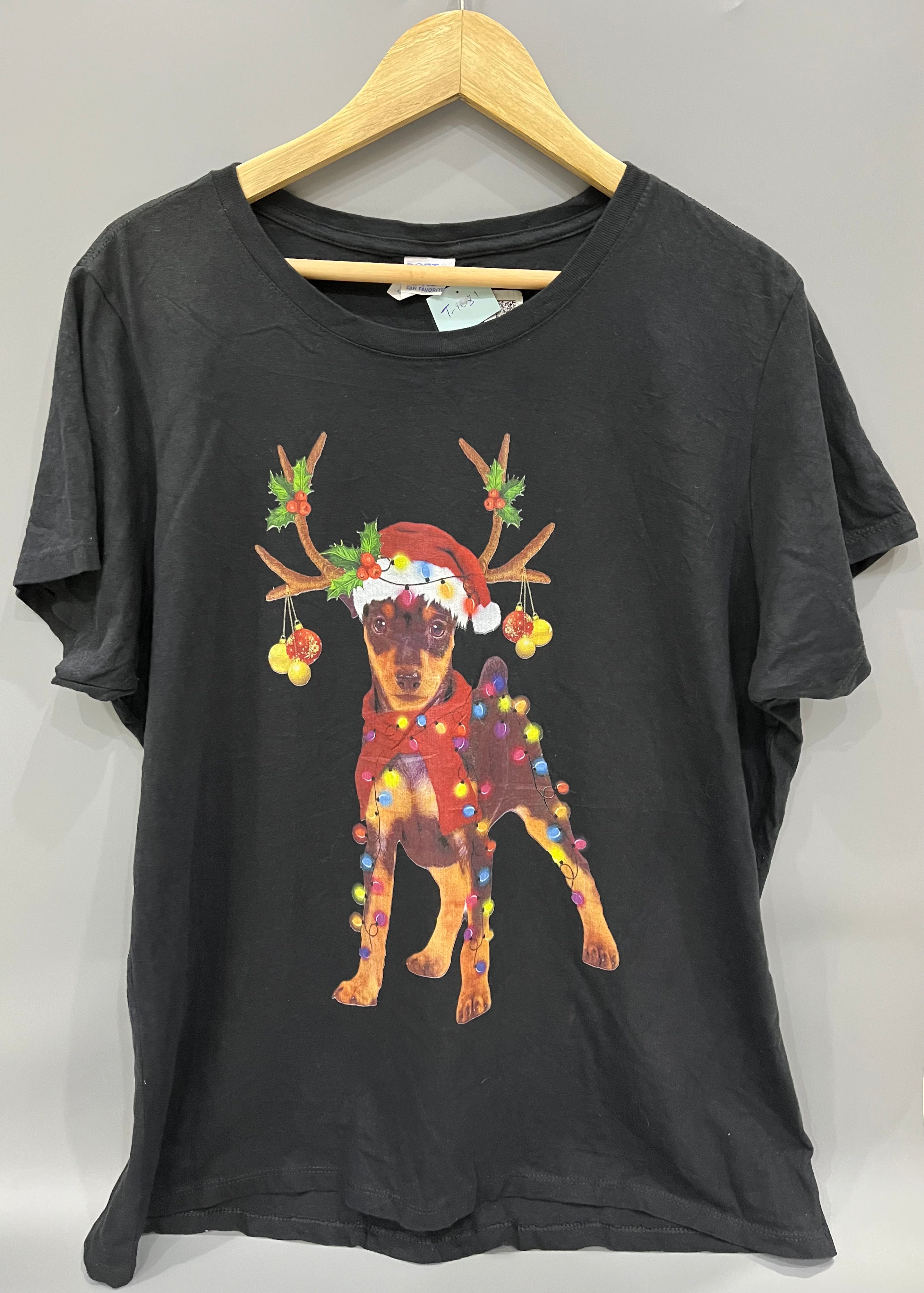 Santa Paws Reindeer Dog T-Shirt
