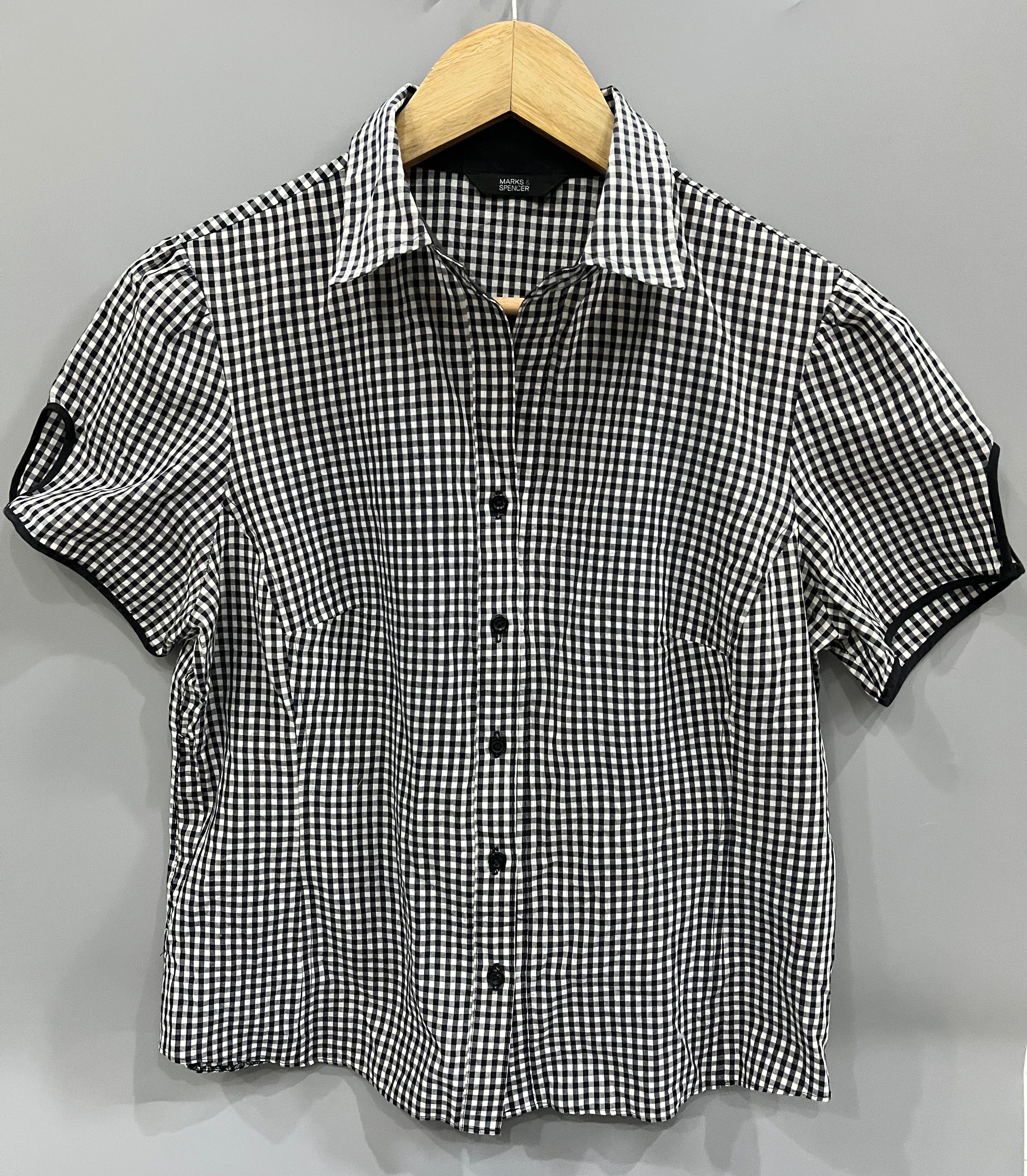 Marks & Spencer Checkered Button-Down Shirt
