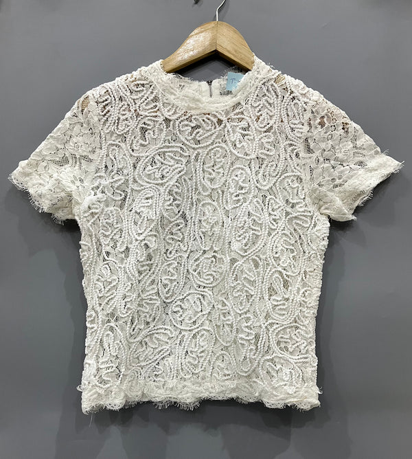 NEW LOOK WHITE LACE TOP