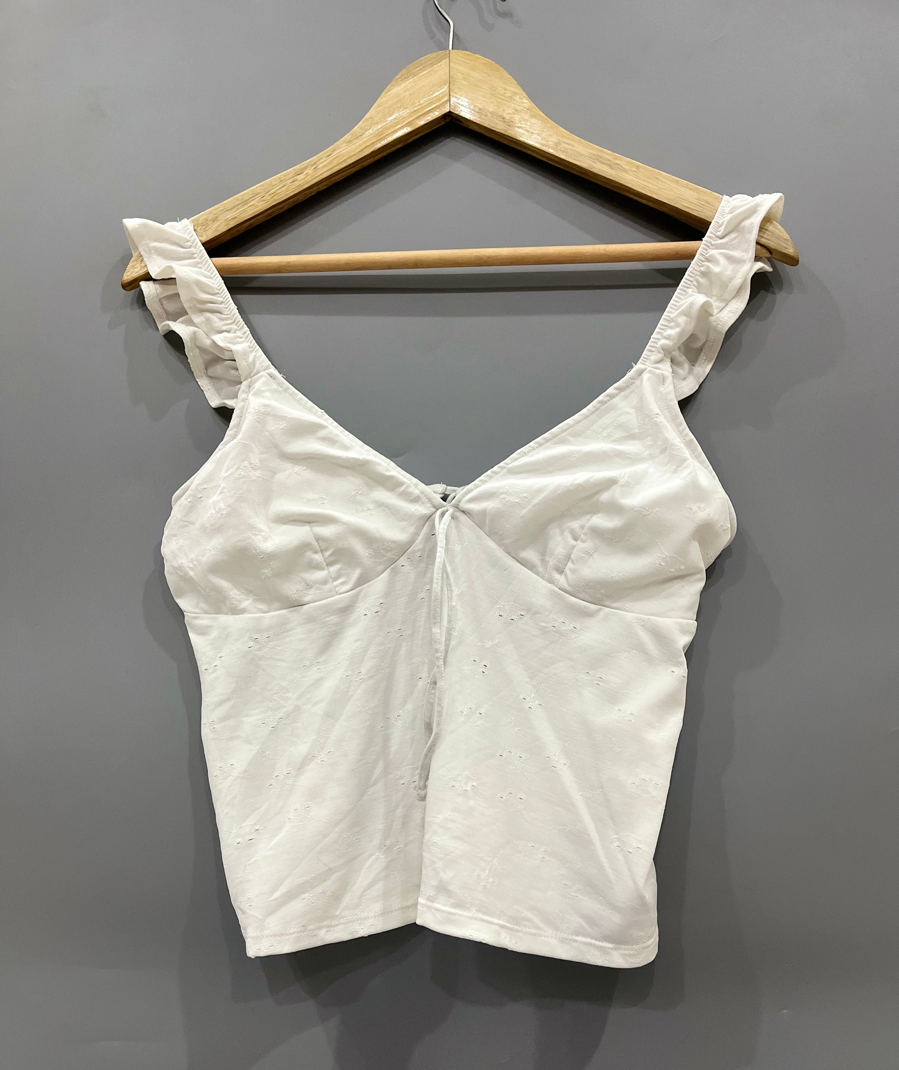 H&M BASIC BACKLESS WHITE TOP