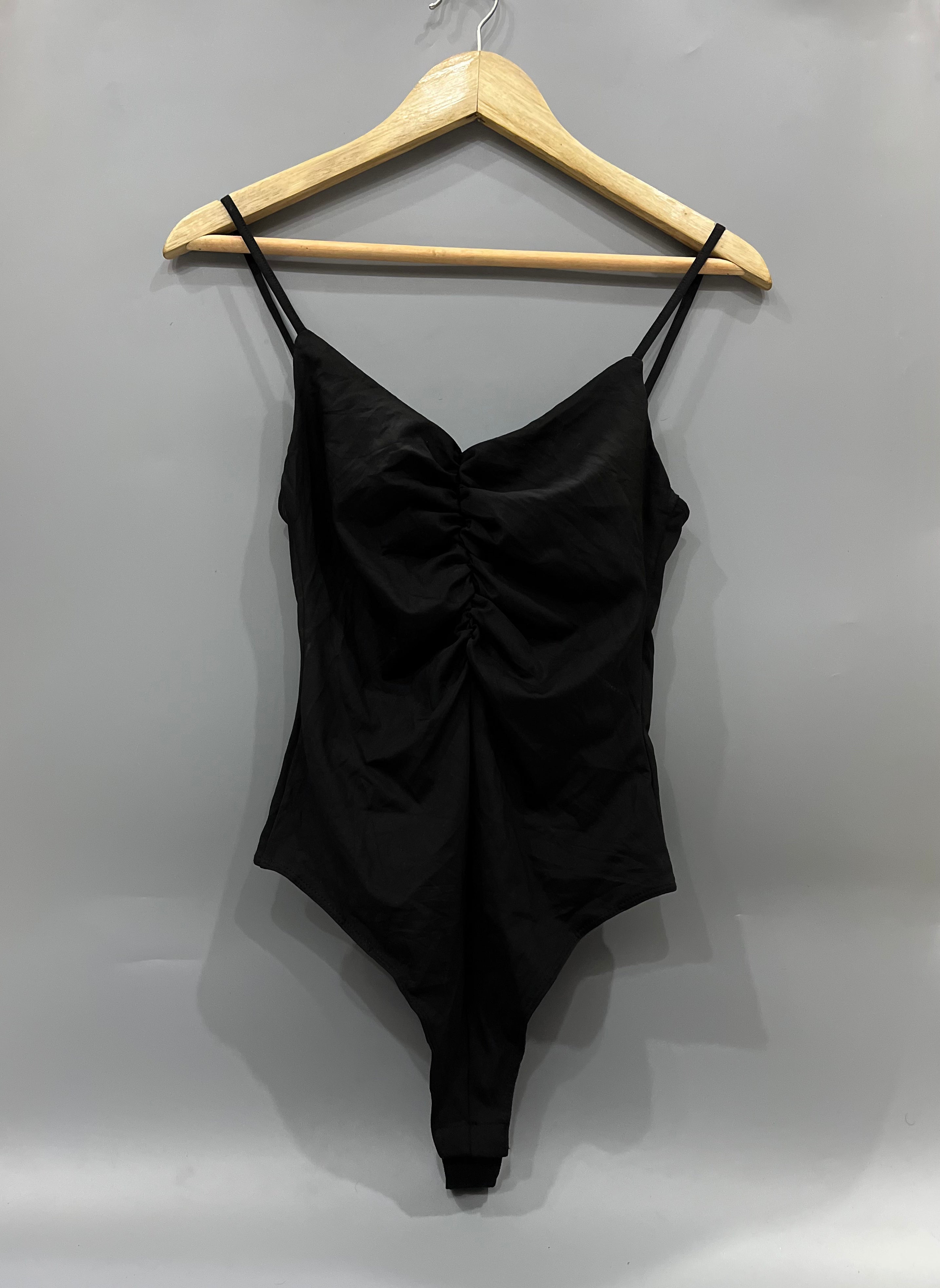 H&M BLACK BODY-SUIT