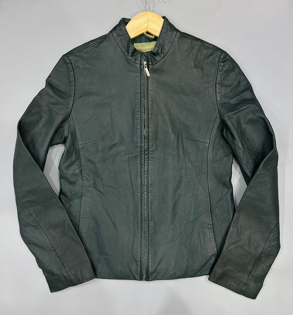 EMERALD GREEN LEATHER JACKET - Thrifty Threads