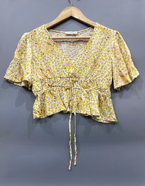 PRIMARK PASTEL FLORAL CROP TOP