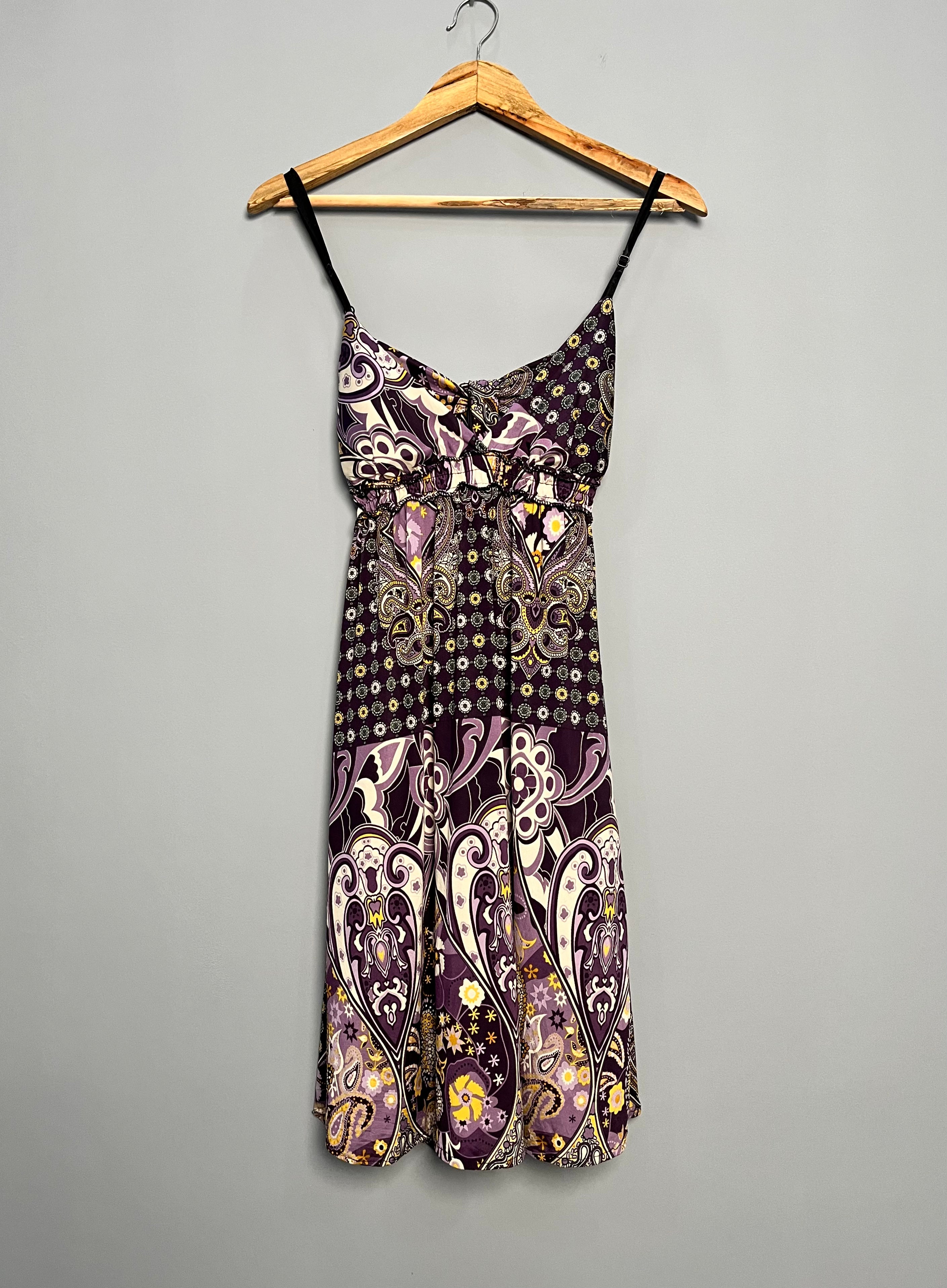 Y2K Style Bohemian Print Dress