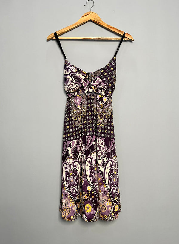 Y2K Style Bohemian Print Dress