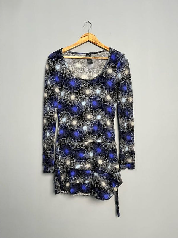 Vibrant Abstract Print Mini Dress