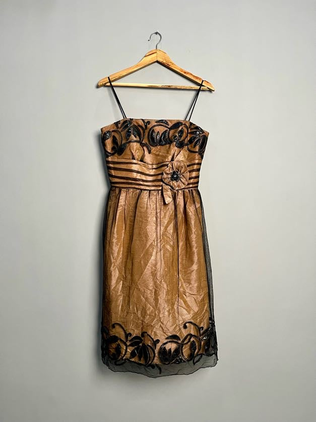 Vintage Style Bronze Dress