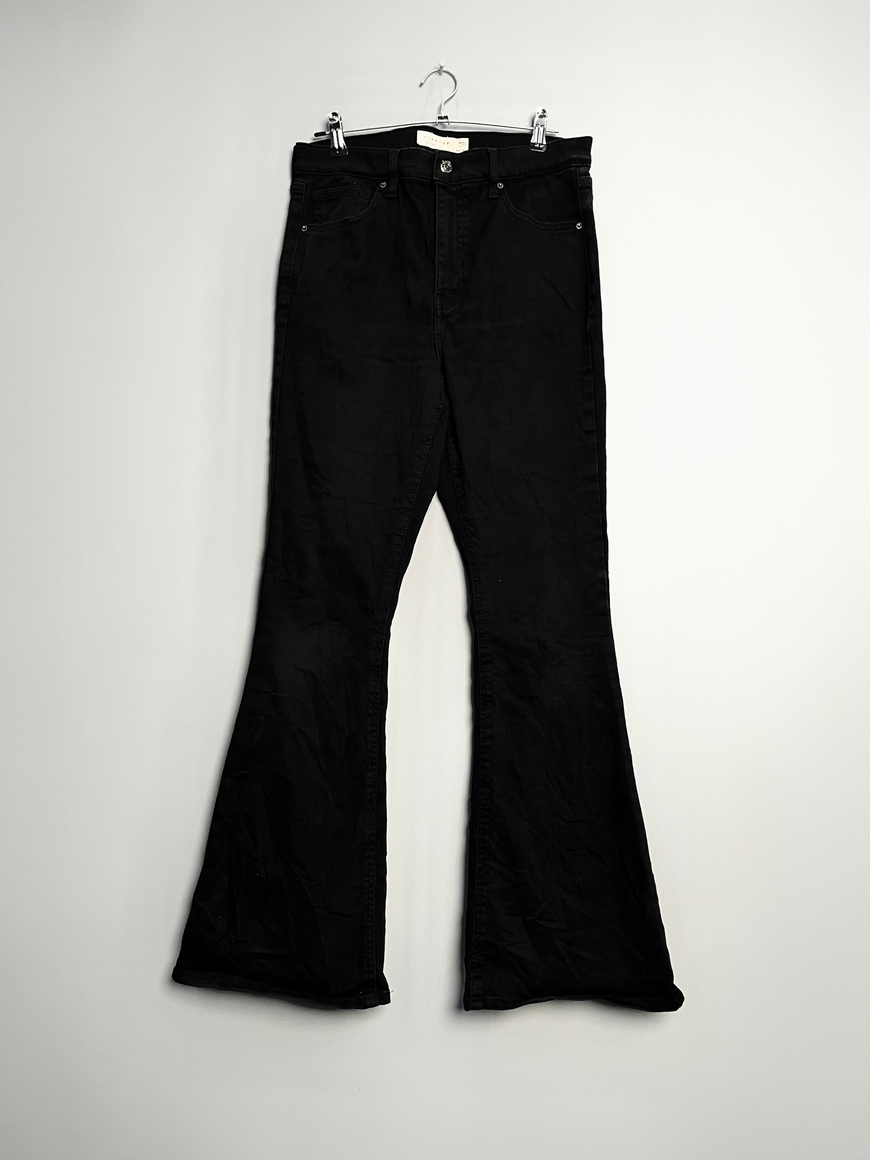 Top Shop Black Flare Jeans