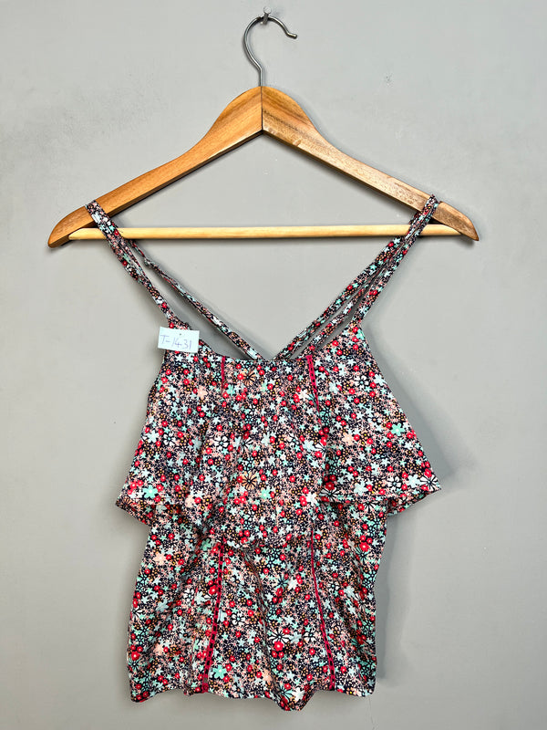 DITSY FLORAL PRINT PEPLUM CAMI