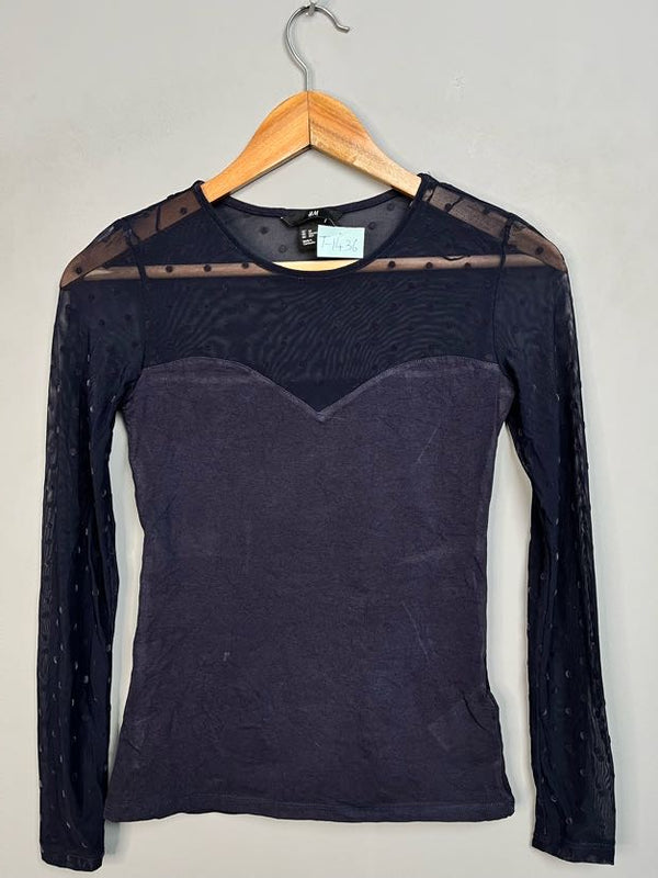 SWEETHEART NECKLINE LONG SLEEVE TOP