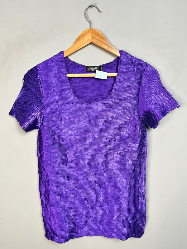 PURPLE TEXTURED TOP