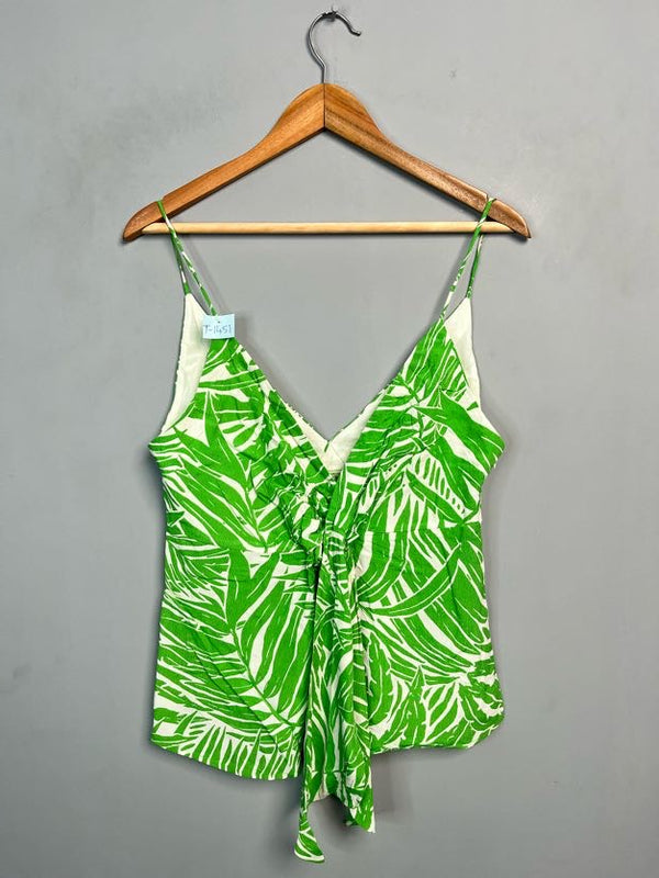 GREEN LEAF PRINT CAMI TOP
