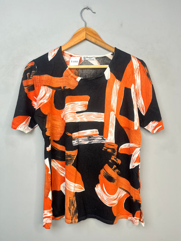 ABSTRACT ACT PRINT T-SHIRT - Thrifty Threads