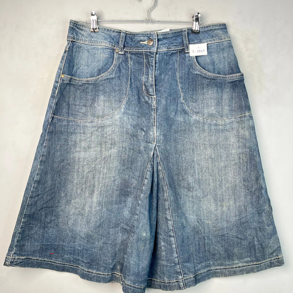 FRONT POCKETS DENIM SKIRT - Thrifty Threads