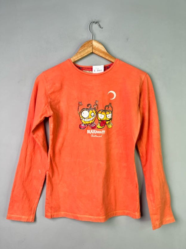 ORANGE GRAPHIC T-SHIRT - Thrifty Threads