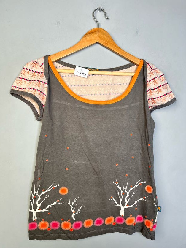 BROWN TREE PRINT T-SHIRT - Thrifty Threads
