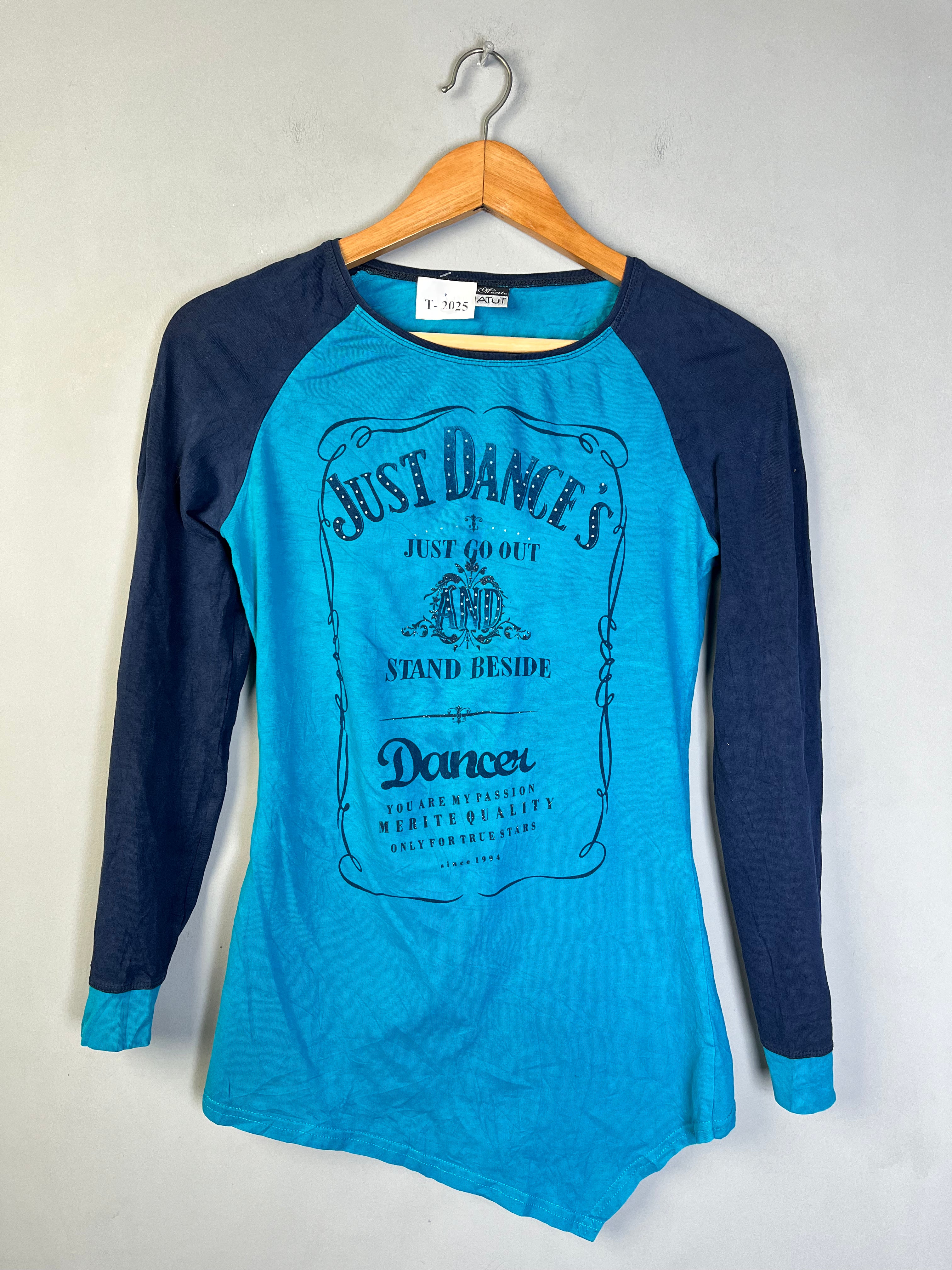 BLUE GRAPHIC T-SHIRT - Thrifty Threads